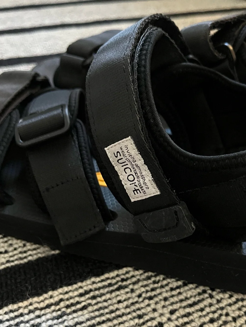 Suicoke Kisee Black Adjustable Strap Sandals M9 EU42